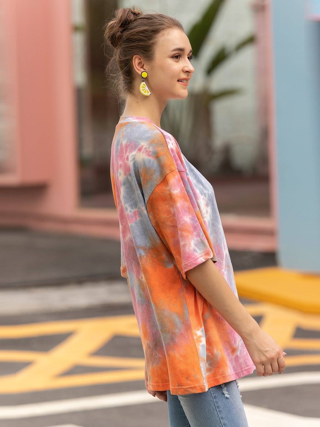 Tie Dye Drop Shoulder Tee