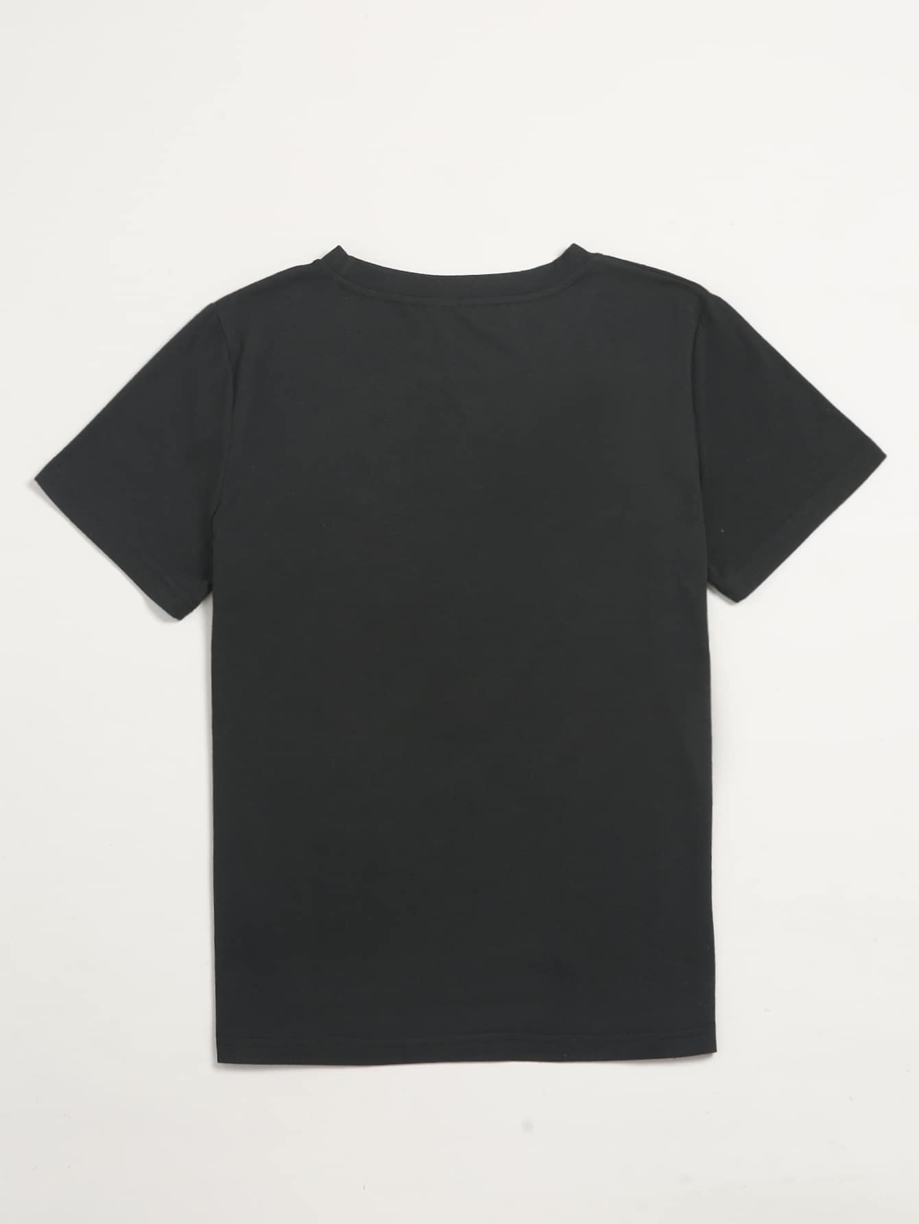 Butterfly Print Round Neck T-shirt