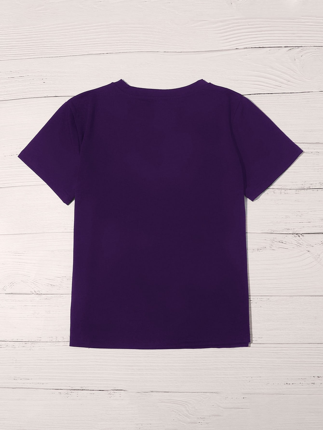Slogan Graphic Round Neck Tee