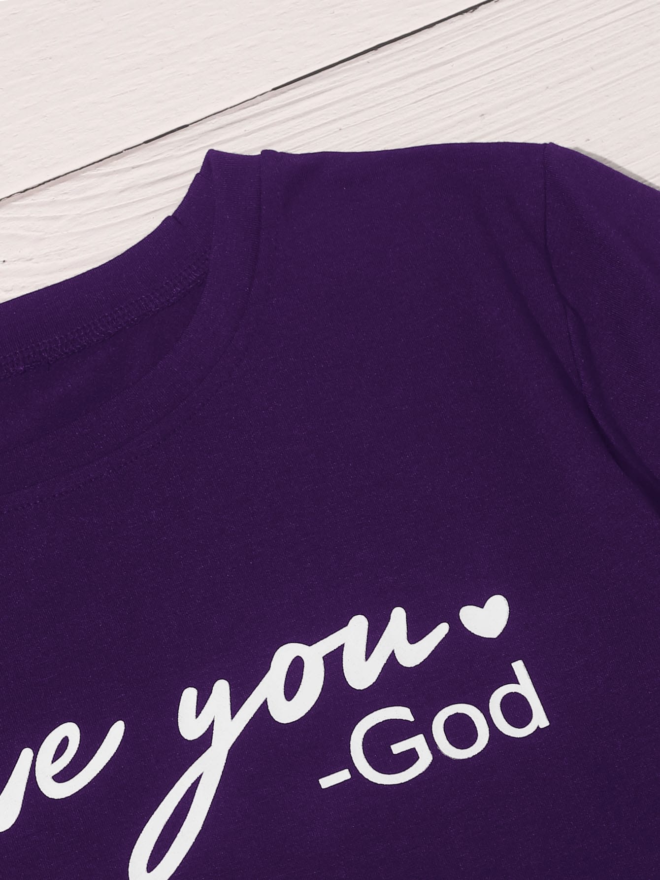 Slogan Graphic Round Neck Tee