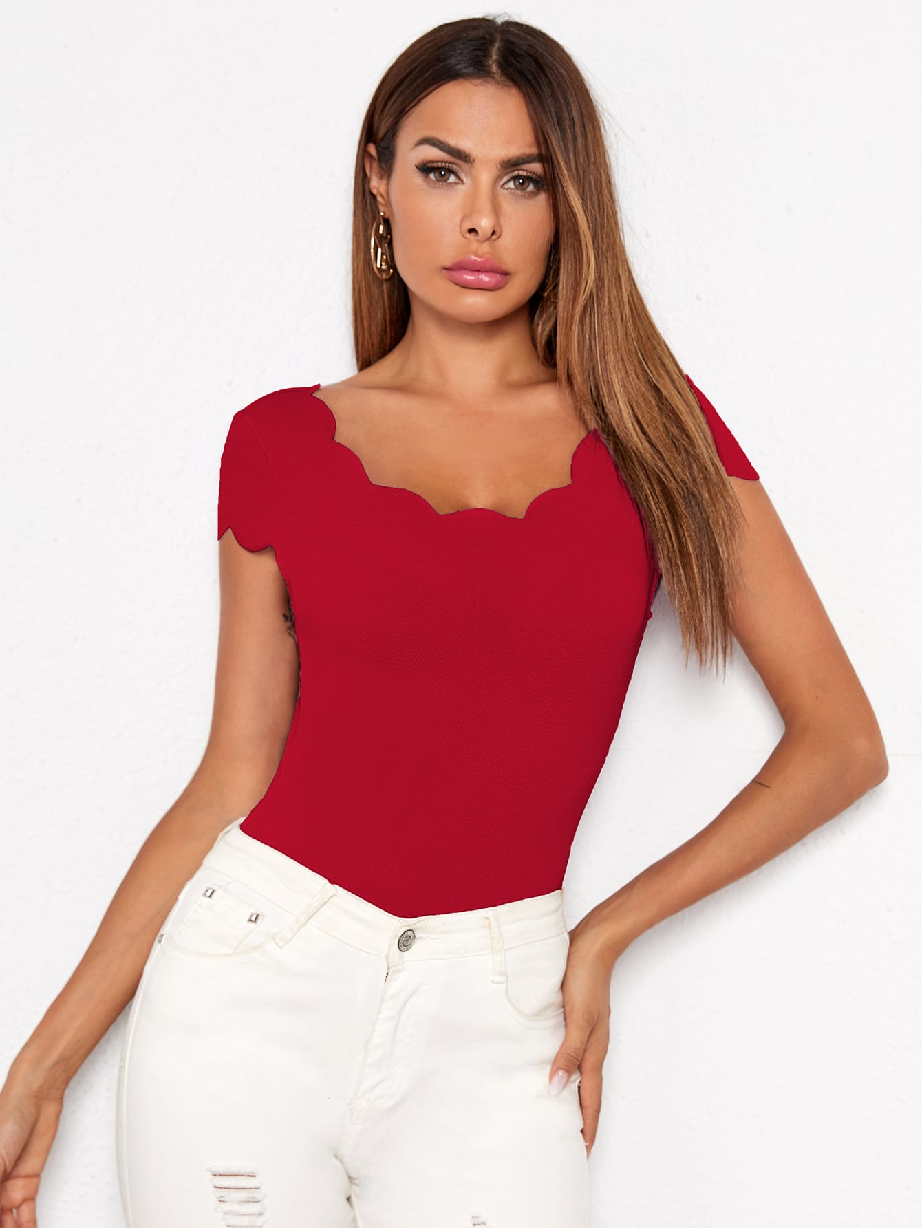 Scallop Trim Top