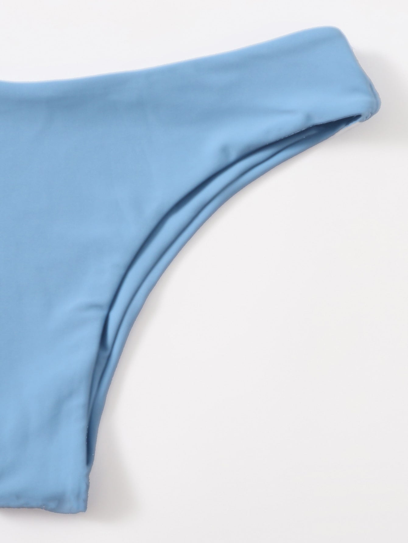 Solid Adjustable Strap Bikini Swimsuit