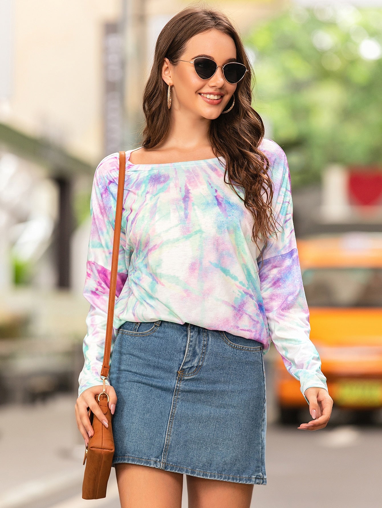 Tie Dye Drop Shoulder Oversized Tee