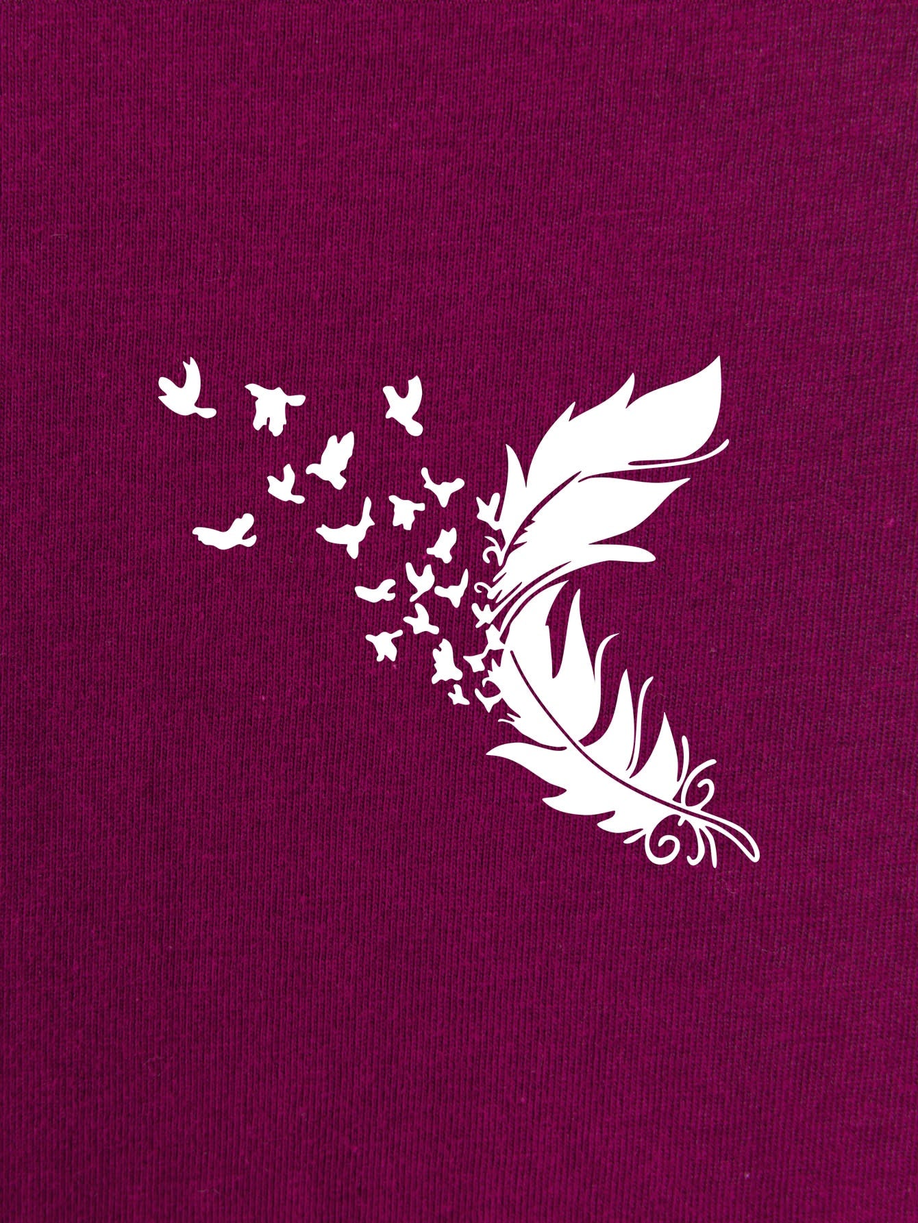 Feather & Butterfly Print Tee