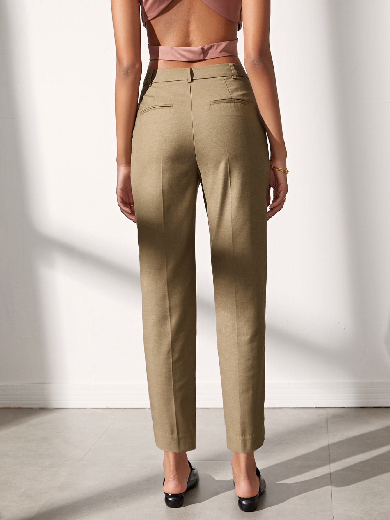 Slant Pocket Tailored Pants
