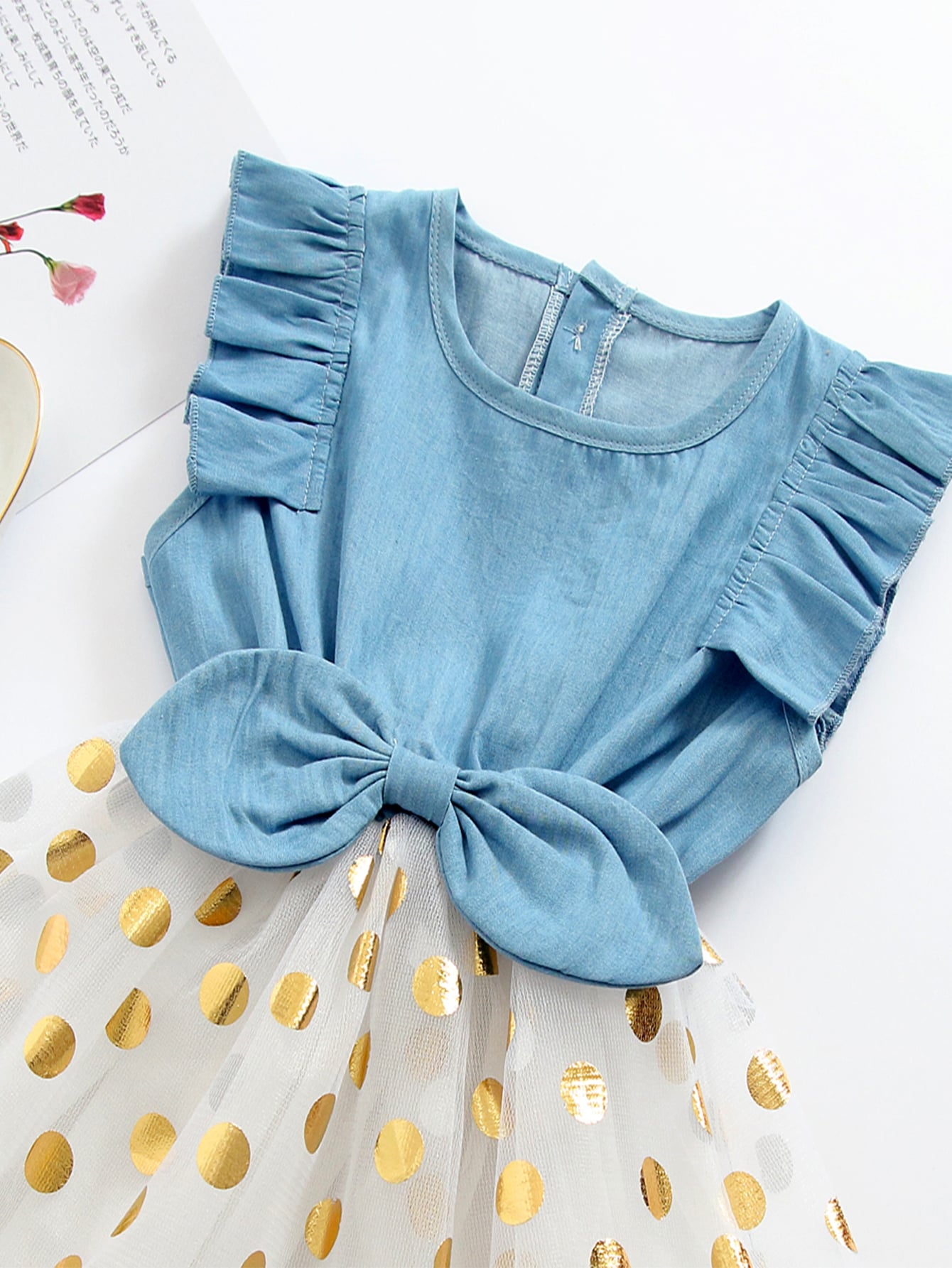 Toddler Girls Polka Dot Bow Front Tutu Dress | Amy's Cart Singapore