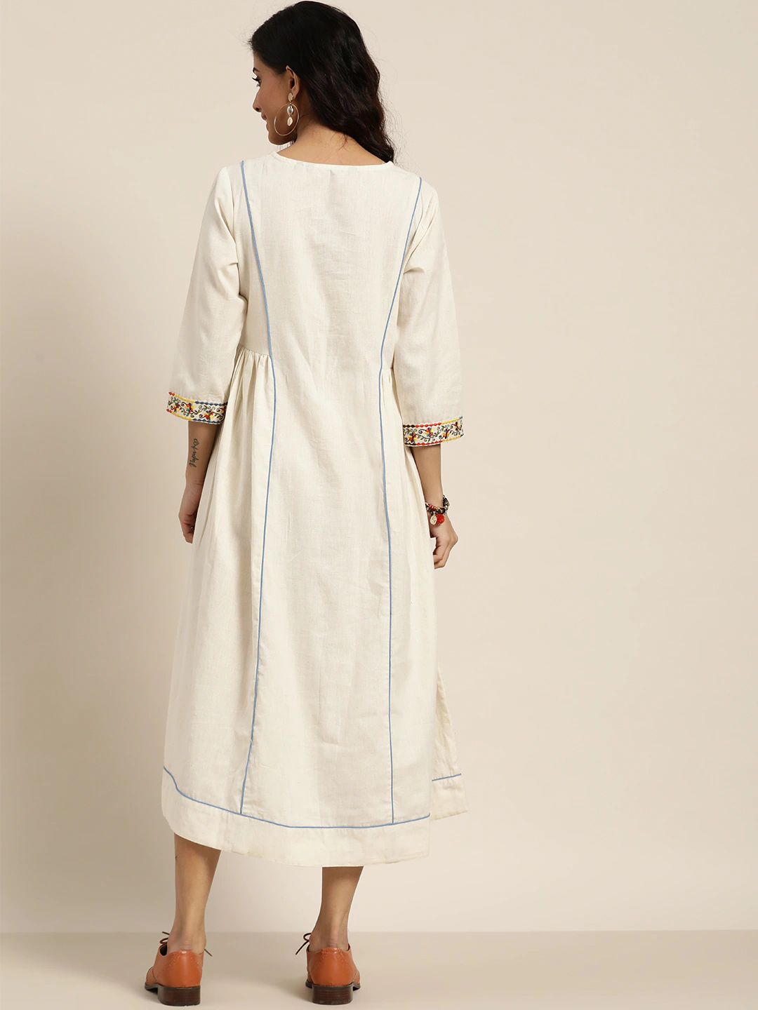 Women's Solid A-Line Dress