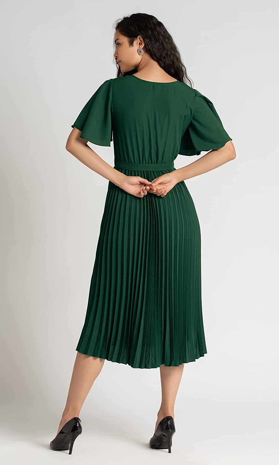 Women's Green Western Dress