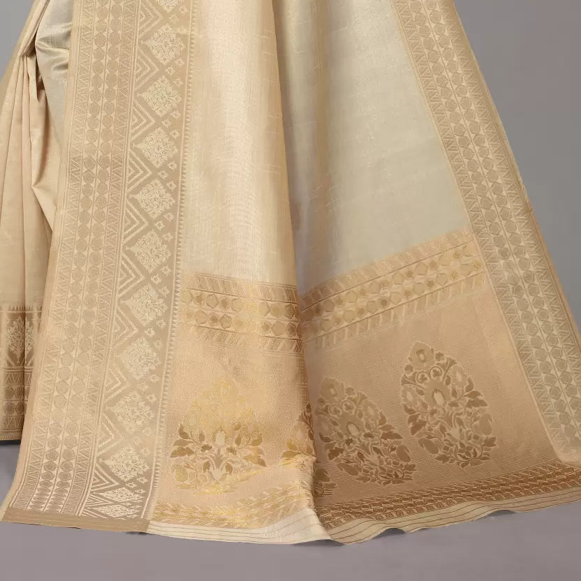 Banarasi Cream Saree