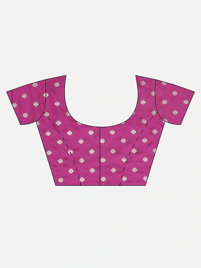 Black & Gold-Toned Silk Blend Woven Design Banarasi Saree