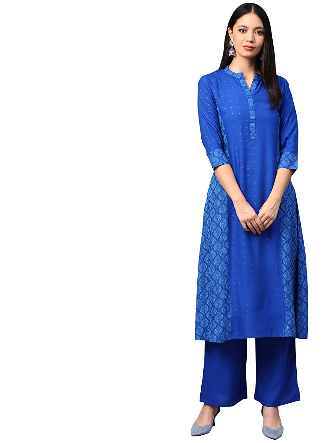 Blue Rayon Salwar Set
