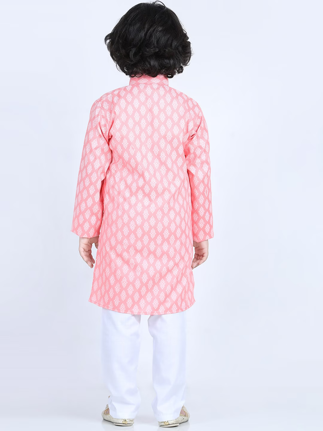 Boys Ethnic Motifs Printed Pure Cotton Kurta with Pyjamas
