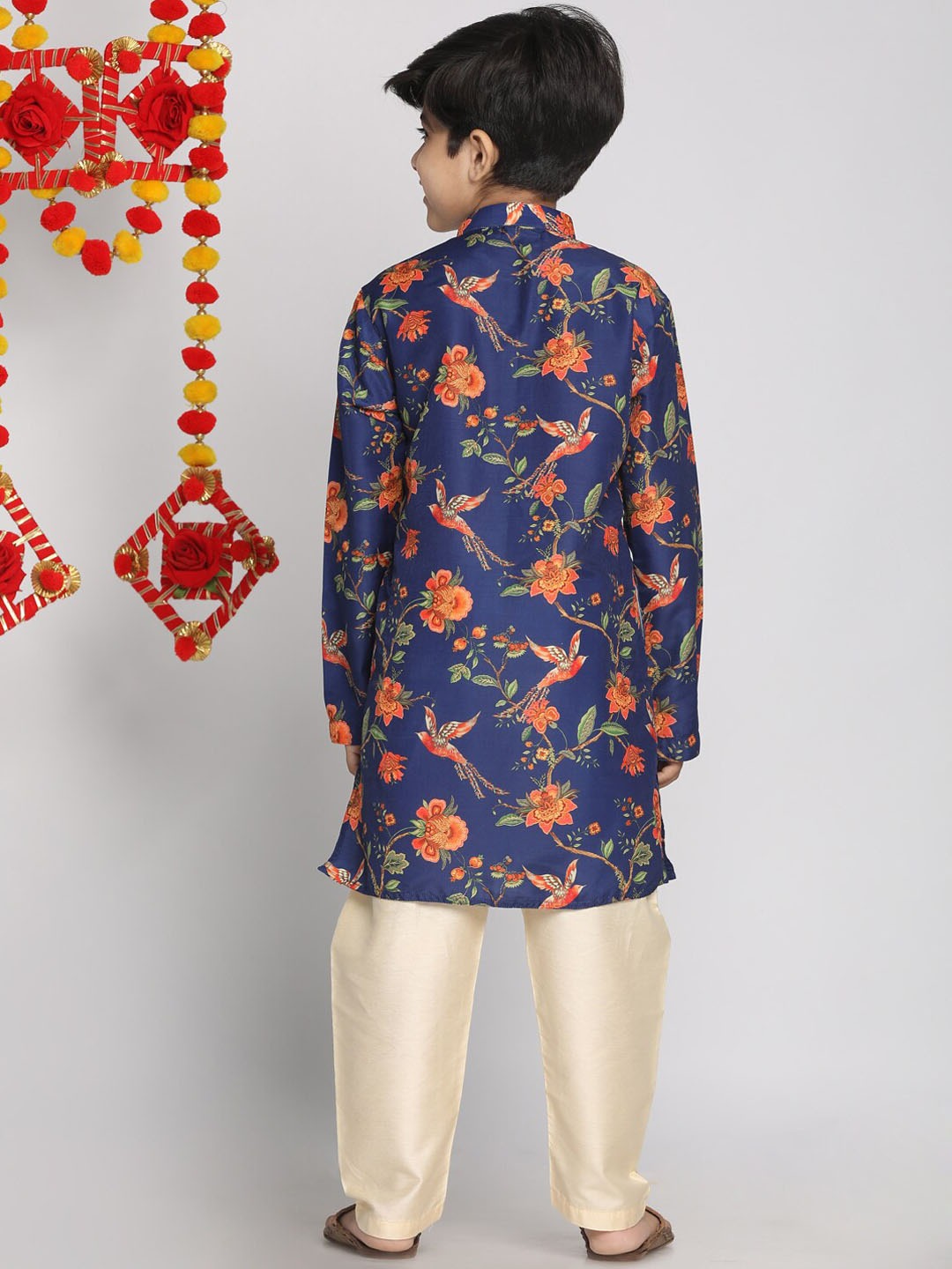 Boys Floral Printed Regular Kurta Set