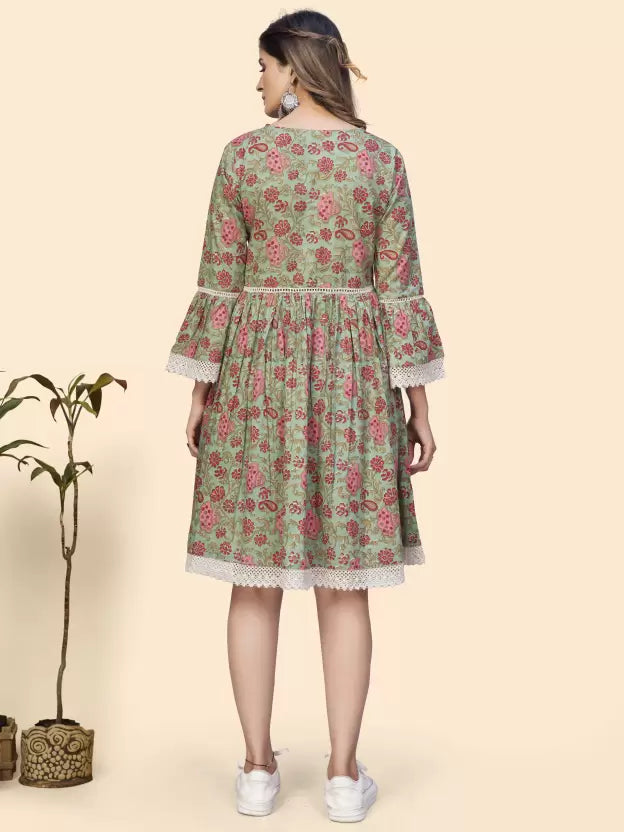 Cotton Flared Dress