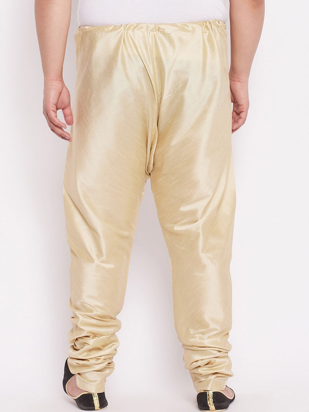 Men Plus Size Gold Toned Churidar