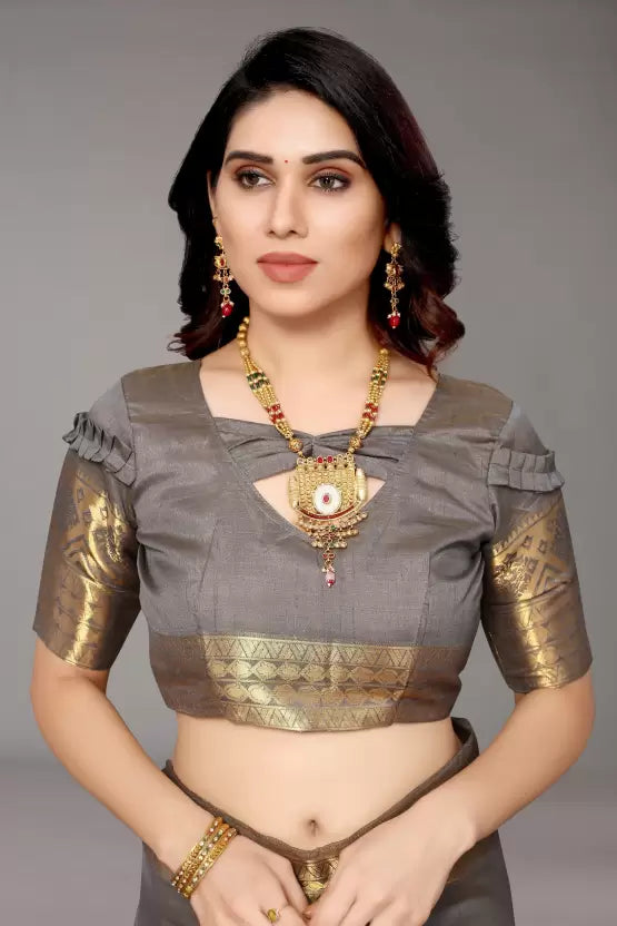 Banarasi Cream Saree