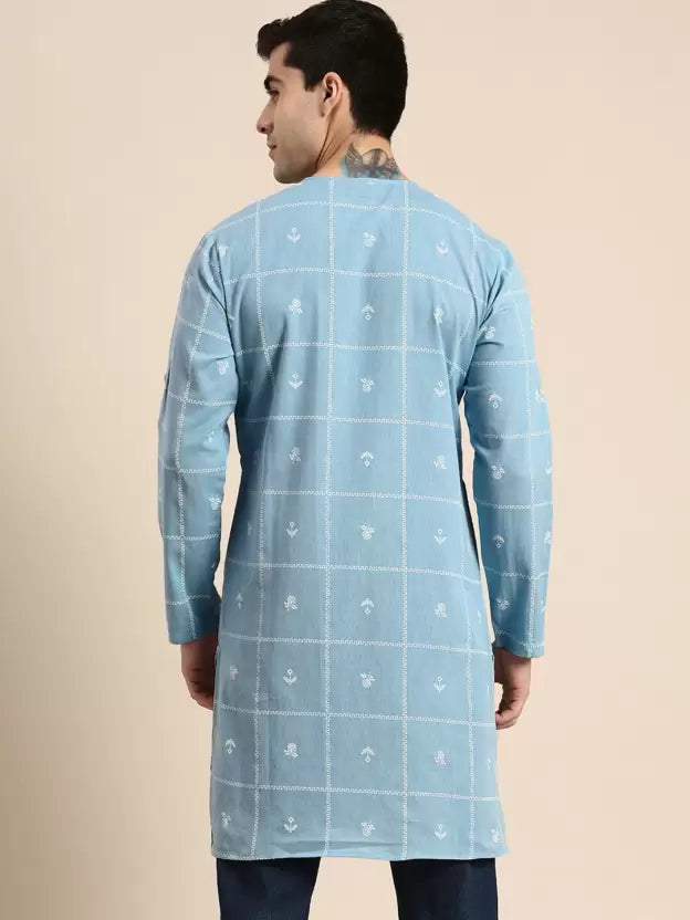 Men Cotton Blend Kurta