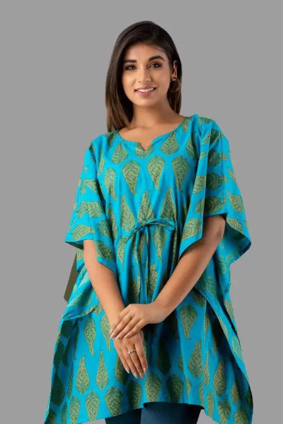 Women Printed Rayon Kaftan