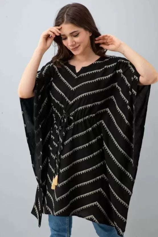 Women Printed Rayon Kaftan