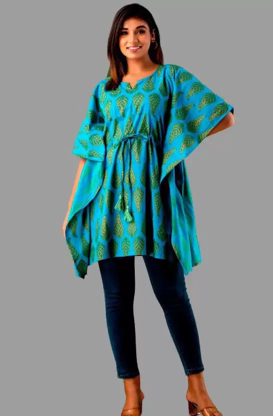 Women Printed Rayon Kaftan