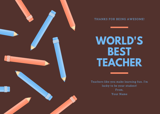 TEACHERS LIKE YOU MAKE LEARNING FUN - GREETING CARD | Amy's Cart Singapore