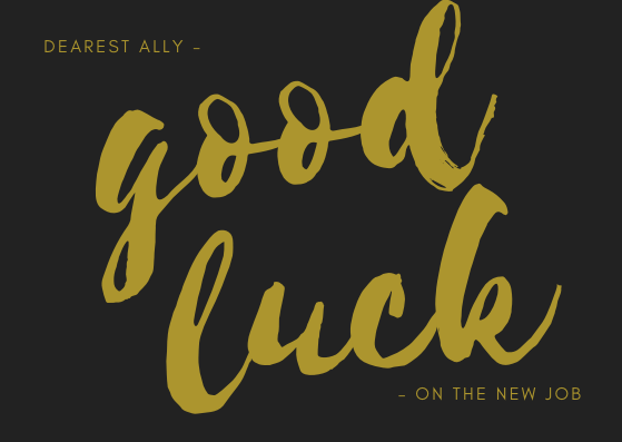 GOOD LUCK - GREETING CARD | Amy's Cart Singapore