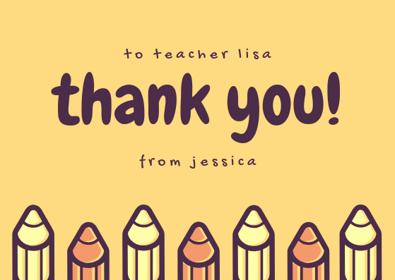THANK YOU TEACHER - GREETING CARD | Amy's Cart Singapore