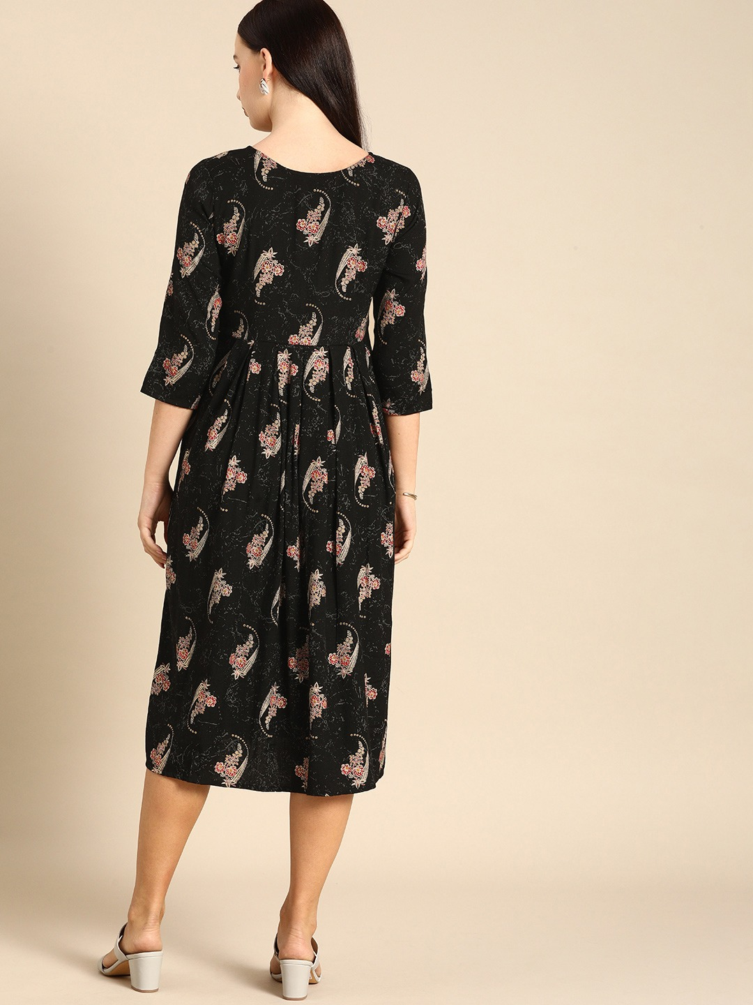 Women Black A-Line Dress