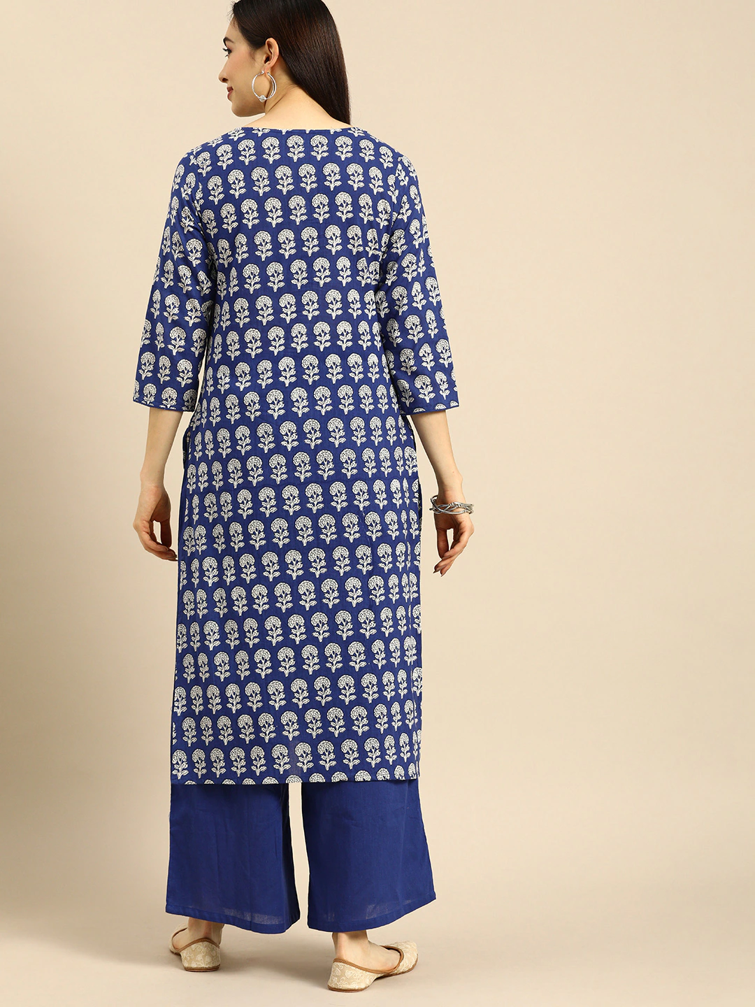 Women Floral Printed Cotton Kurta