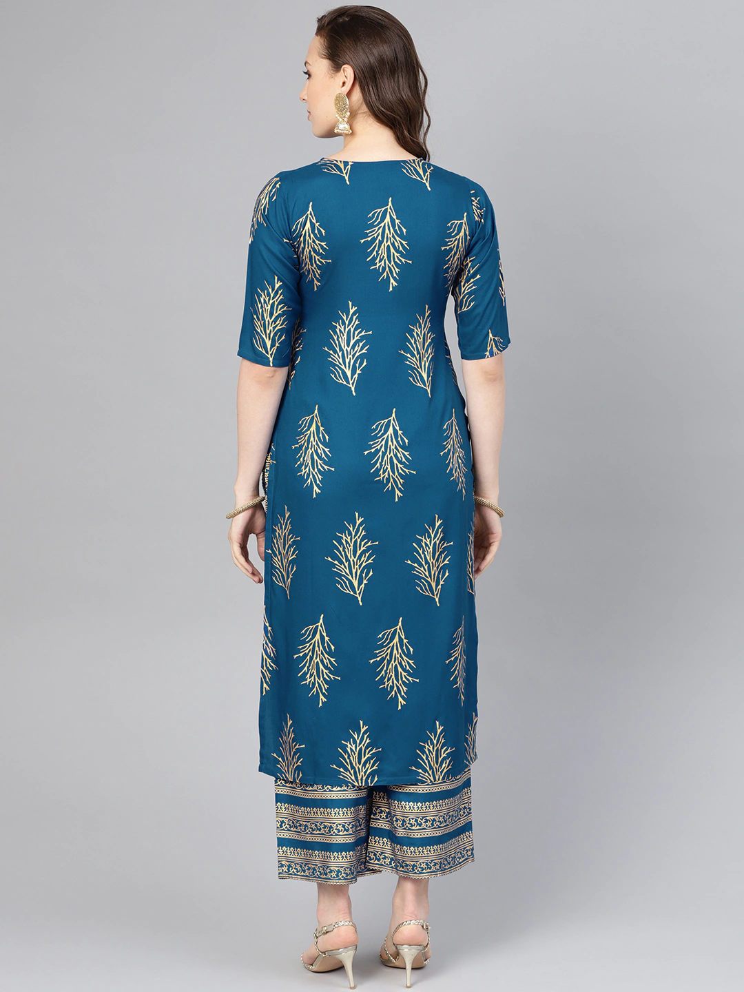 Women Block Printed Kurta Set