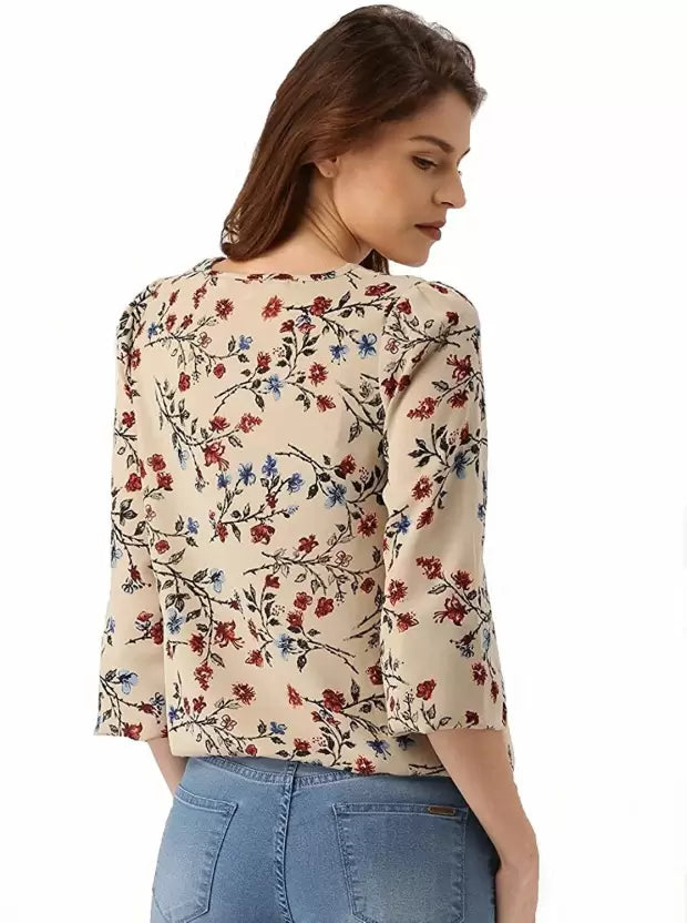 Women Crepe Floral Top