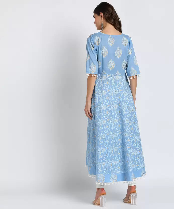 Women Ethnic Dress Blue Dress