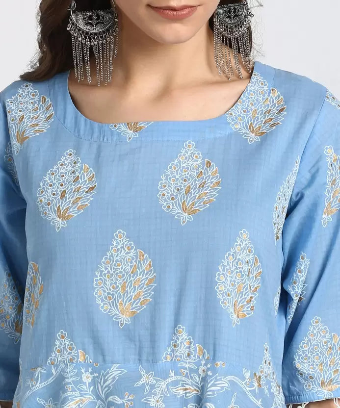 Women Ethnic Dress Blue Dress