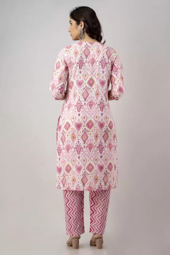 Women Fashion Floral Print Kurta Salwar & Dupatta Set