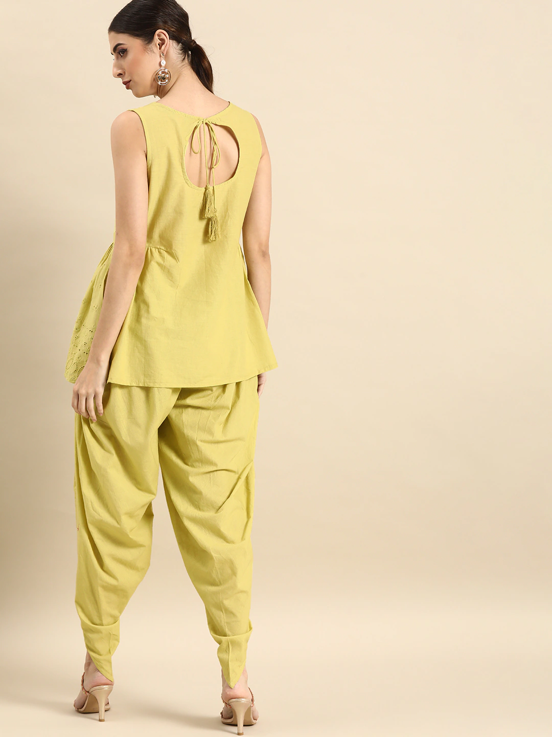 Women Green Pure Cotton Kurta Set