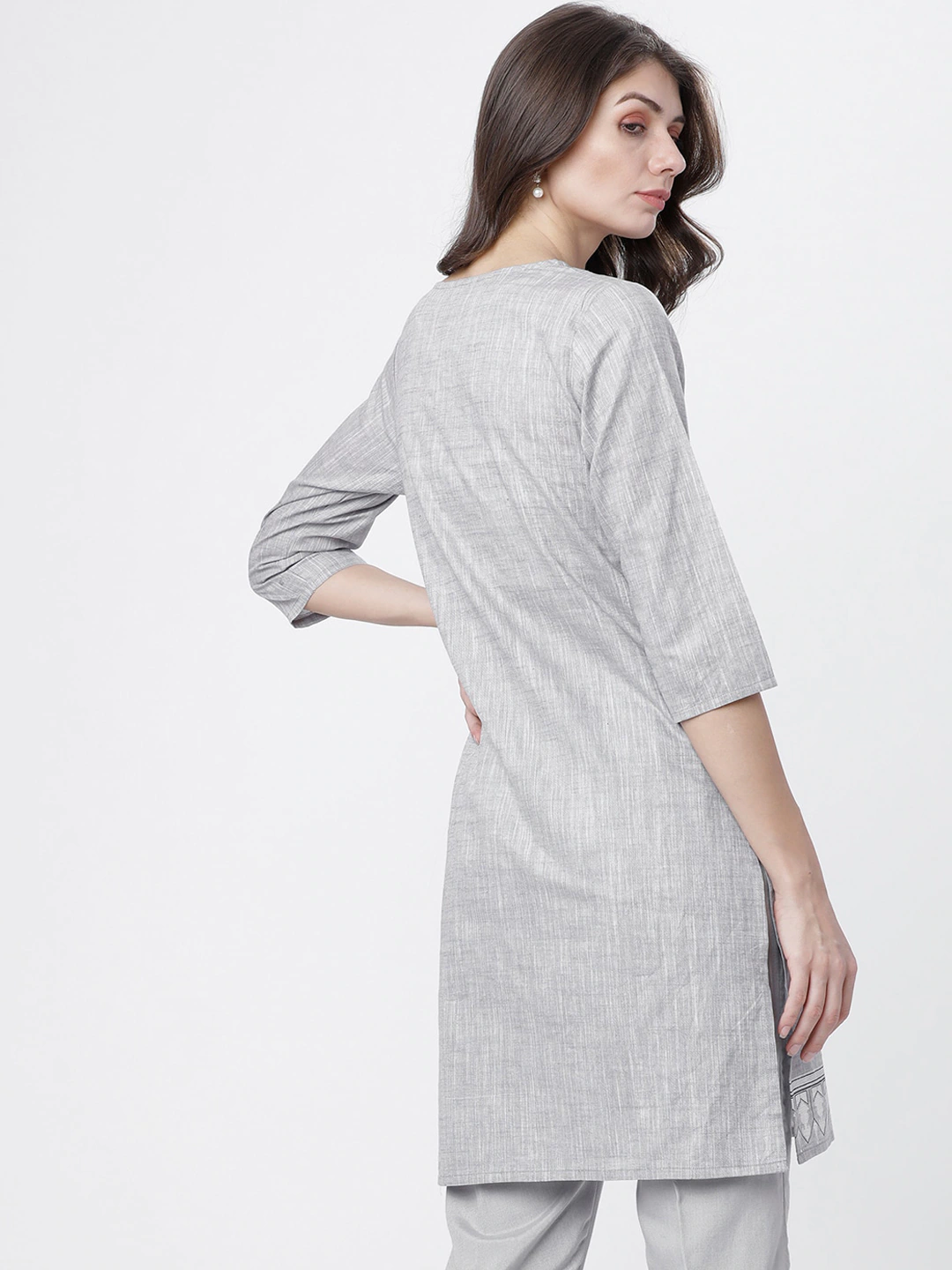 Women Grey Printed Tunic