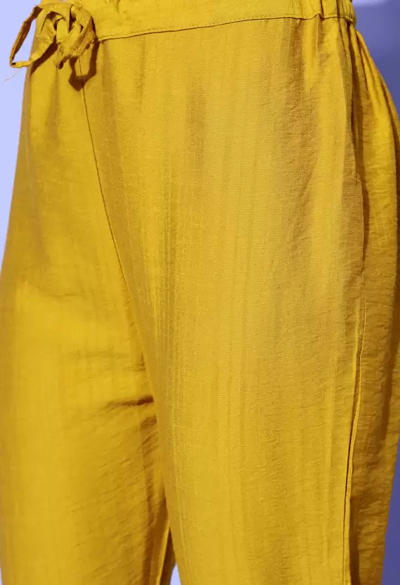 Women Kurta Pant And Dupatta Set Cotton Blend