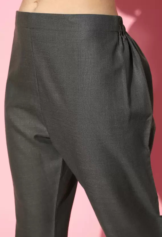 Women Kurta Pant And Dupatta Set Cotton Blend