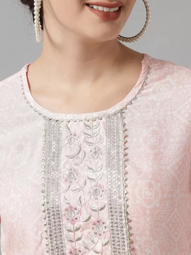 Women Viscose Rayon Kurta Pant And Dupatta Set