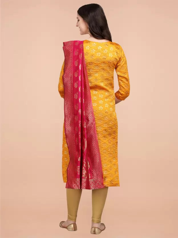 Women Kurta and Dupatta Set Cotton Silk