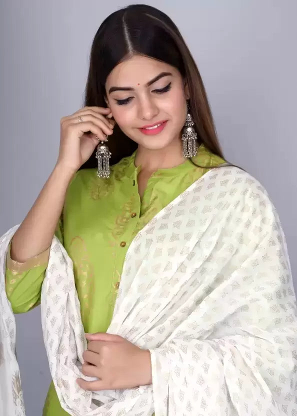 Women Kurta and Palazzo Set Viscose Rayon