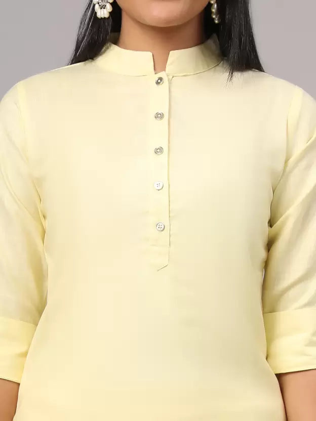 Women Kurta and Pant Set Cotton Blend