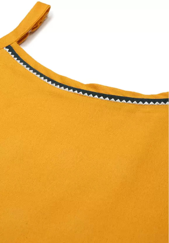 Women Kurta and Pant Set Cotton Blend