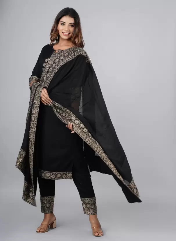 Women Kurta and Pant Set Viscose Rayon