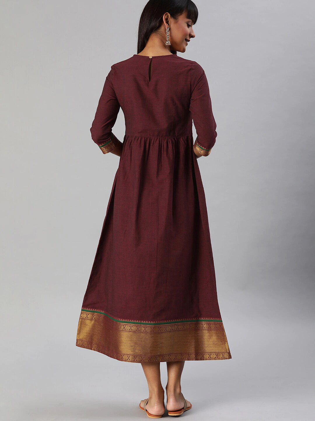Women Maroon Maxi Dress