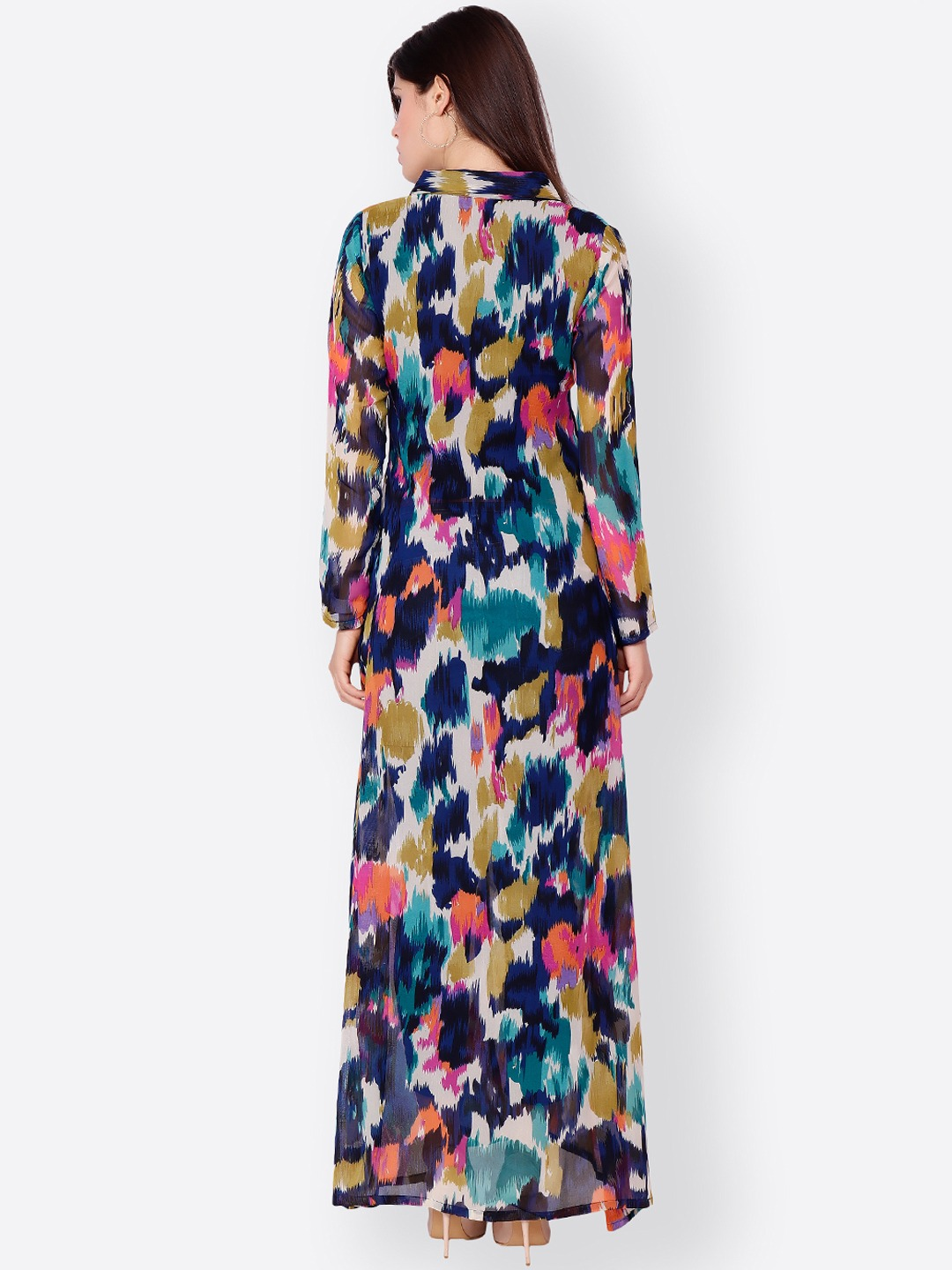 Women Multicoloured Printed Maxi Top