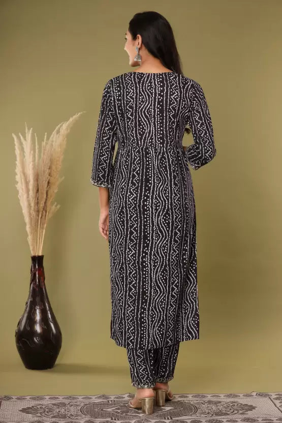 Women Nyra-cut Viscose Rayon Blue Kurta set