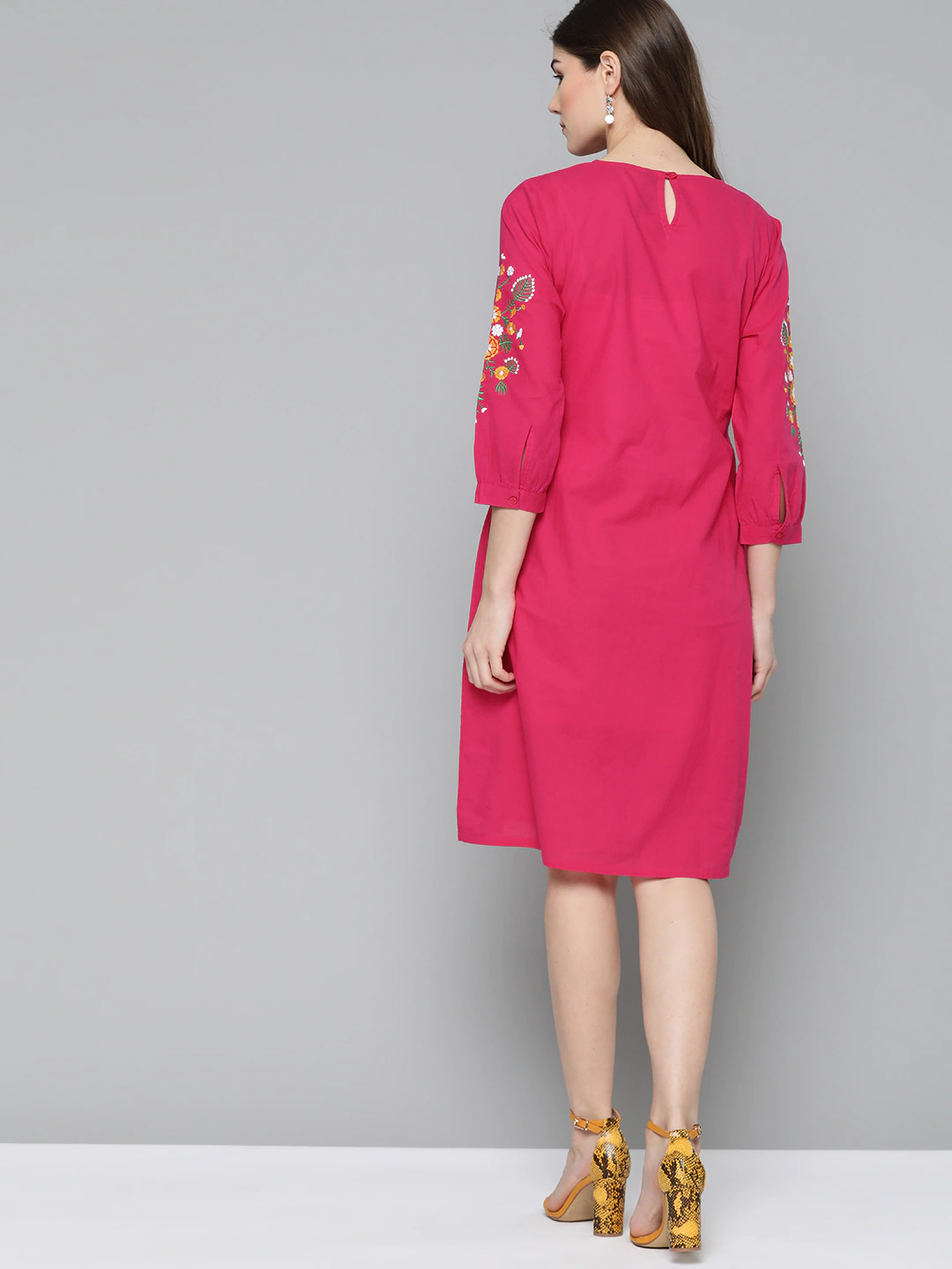 Women Pink A-Line Dress