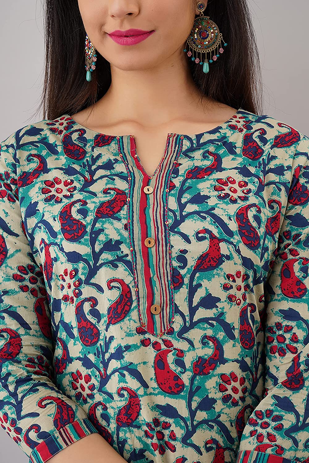 Women Printed Cotton Kurta set