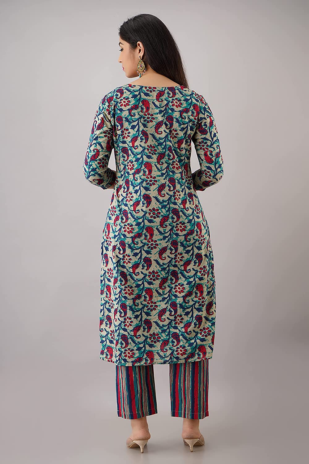 Women Printed Cotton Kurta set